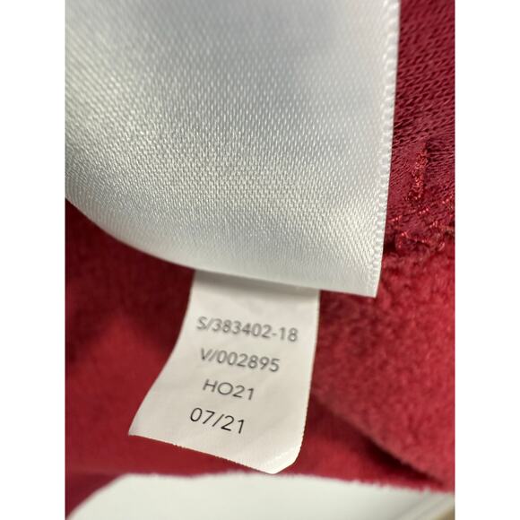 Athleta Cozy Karma Asym Pullover Sweatshirt Red Sz 1X Women’s Fleece - Picture 9 of 10